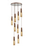 Brooks Slim Round Pendant 9 Light
